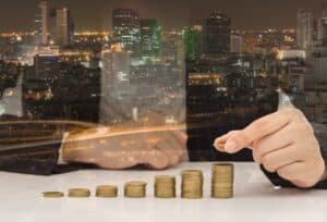 Picture of Person Counting Coins
